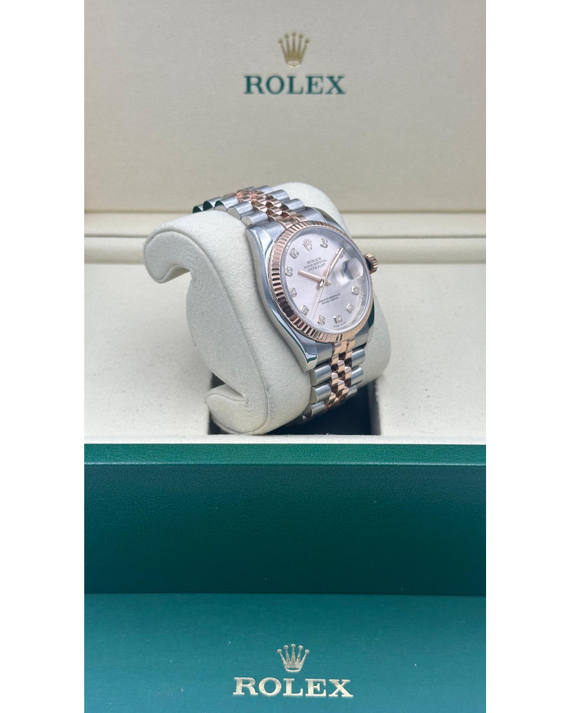 Rolex Datejust 36mm Stainless Steel and Rose Gold