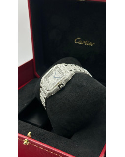 Cartier - Santos de Cartier -Medium Iced Out  Diamond