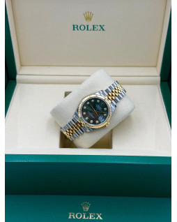 Rolex Datejust 31 Olive Green Diamond Dial Jubilee Bracelet