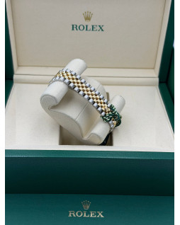 Rolex Datejust 31 Olive Green Diamond Dial Jubilee Bracelet