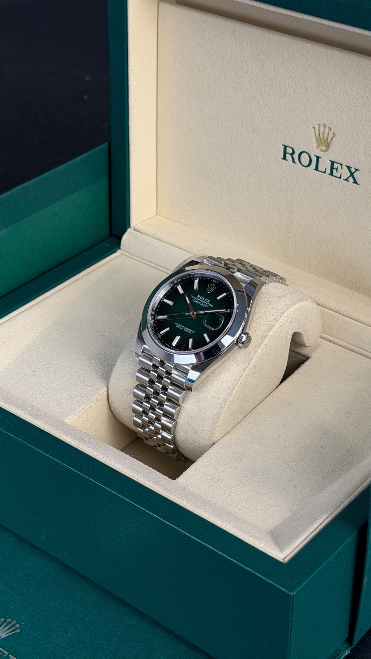 Rolex Datejust 41 otel inoxidabil Jubilee original 