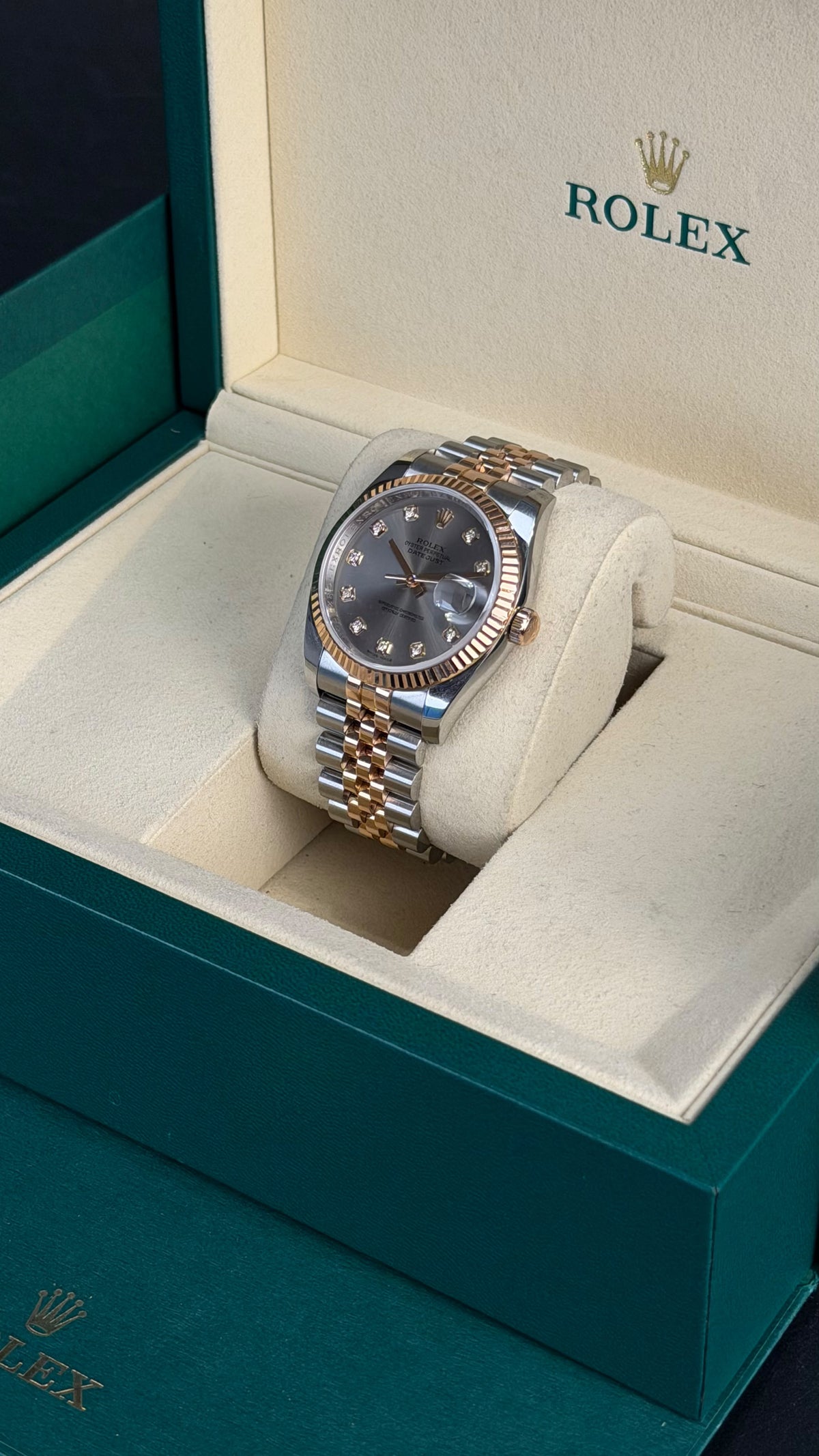 Ceas Rolex Datejust 36 116231 two tone roz original barbati