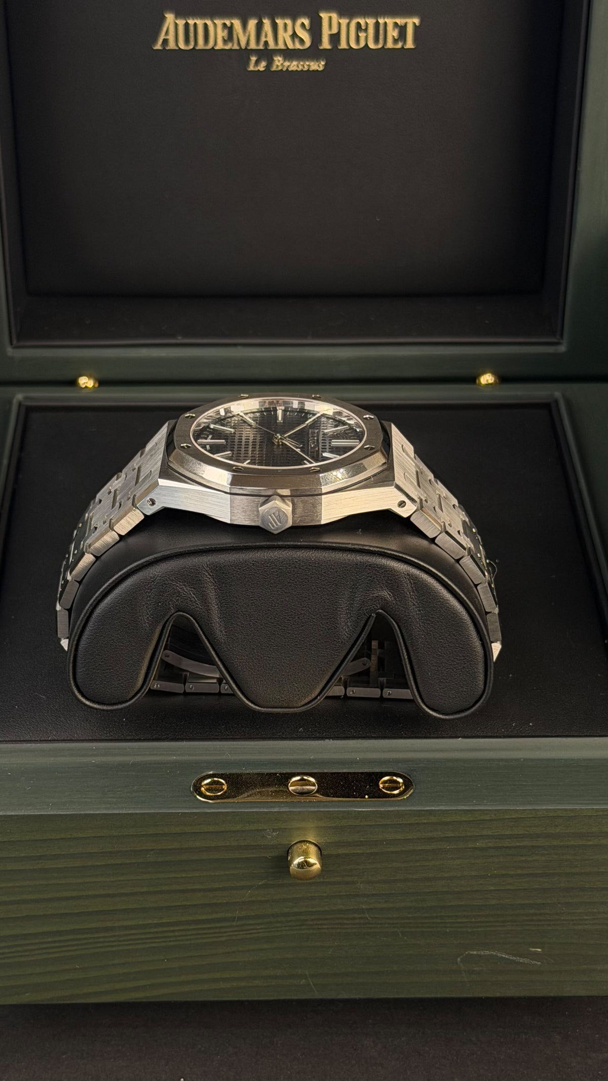 Audemars Piguet Royal Oak 15500ST Green Dial - Ceas Original DPWatches Bucuresti