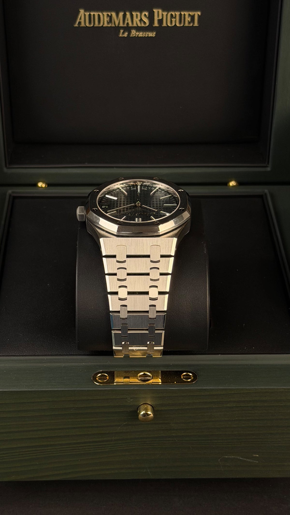 Ceas Audemars Piguet Royal Oak 15500ST cadran verde original de vanzare Romania