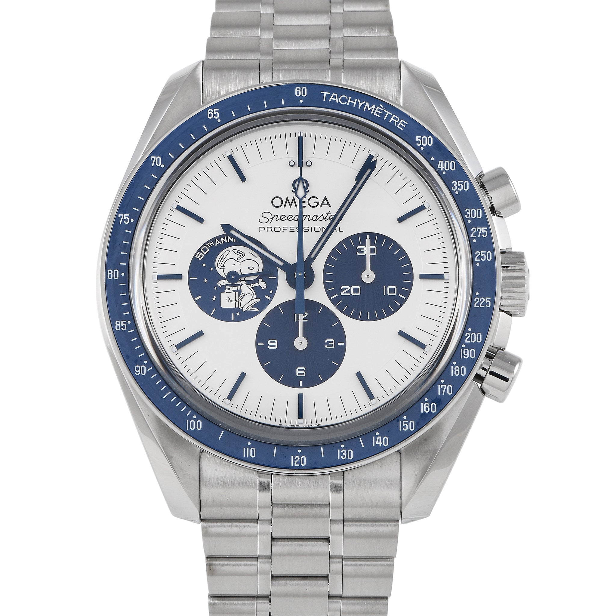 Omega Speedmaster Silver Snoopy Award Anniversary