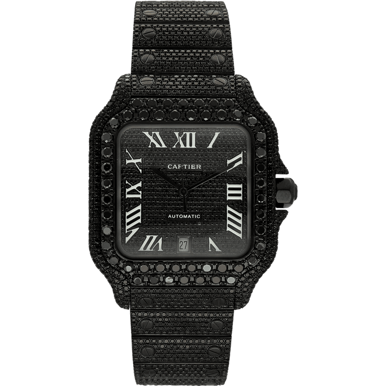 Cartier Santos Black Diamonds